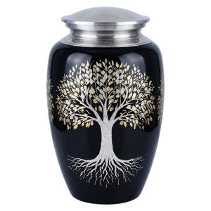 Urne funéraire pour adulte AMPLE DECOR Tree Life - Urne commémorative en aluminium faite à la main, 10 pouces, capacité de 220 pouces cubes, design haut de gamme - Product Image 4