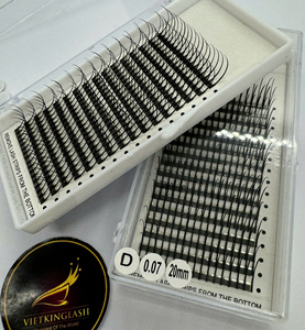 5D ต่อขนตาปลอม0.05 C แบบเกาหลี9D 7D ต่อขนตาปลอมแบบมีฐานแบบโค้งมนความเร็วสูงแฟนคลับขนตาปลอมจากเวียดนามชั้นนำ - Product Image 5