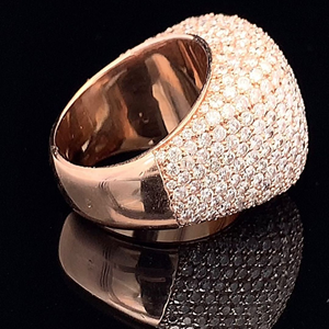 Newest Collection Round Cut Rose Gold Plated 925 Silver Hip Hop Moissanite <b>Ring</b> with VVS Clarity Trendy Men's <b>Indian</b> - Product Image 4