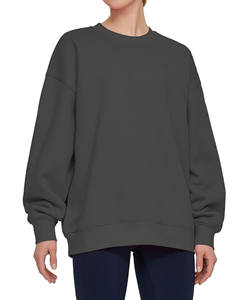 Sweat-shirt unisexe pour femme, style pull, col rond ample vintage, 320G, 100% coton, ODM, printemps, ample et confortable - Product Image 1