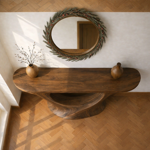 Modern Handmade Solid Wood Living Room <b>Console</b> <b>Table</b> for Apartment Hotel School Use Unique Home Decor Furniture - Product Image 3