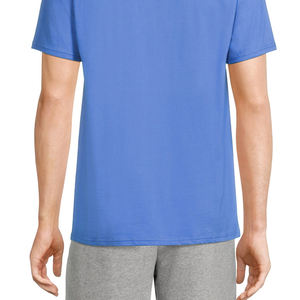 T-shirt décontracté pour homme à manches courtes, col rond, tricoté, léger, respirant, séchage rapide, toucher doux, pour usage quotidien, fitness et entraînement - Product Image 5