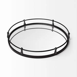 Organizador Minimalista de Acero Inoxidable Negro Espejado para Baño, Bandeja de Almacenamiento para Cosméticos, Cuidado de la Piel, Mesa, Escritorio, Lavavajillas - Product Image 6