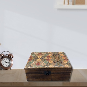 Natural Wooden <b>Storage</b> <b>Box</b> with Custom Enamel Lid Modern Design Organizer <b>Box</b> Factory Direct Price for Wholesale - Product Image 1
