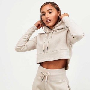 Sudadera con Capucha Corta de Algodón de Alta Calidad Personalizada, Unisex, para Mujer, de Gran Peso - Product Image 1