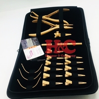 Nouveautés : Kit d'outils pour extensions capillaires couleur personnalisée, pinces en acier inoxydable de qualité chirurgicale, clips, aiguilles en C, perles, boucles