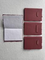 Carnet de notes mini brodé fait main avec couverture en tissu et reliure spirale - Cadeau magnifiquement cousu, 100 feuilles de papier, pour sac à main ou sac à dos