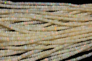 Cuentas Redondas Lisas de Ópalo Welo Etíope, Cuentas de Ópalo de Fuego Natural Perforadas para Pulseras y Collares - Product Image 6