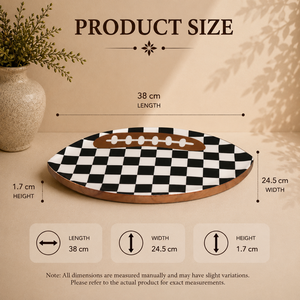 Designer Wooden <b>Display</b> Tray Featuring Geometric Inlay Pattern Durable Construction for Modern <b>Table</b> Presentation - Product Image 2