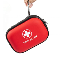 Mini trousse de premiers soins 114 pièces petite trousse médicale à coque dure étanche pour Camping fournitures de premiers soins d'urgence et trousse de survie