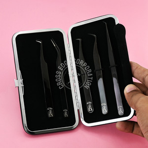 Professional Classic Lash Tweezers Eyelash Extension Isolation Tweezer for Applying False Eyelashes 0.05 0.03 Lashes Tight Grip - Product Image 1