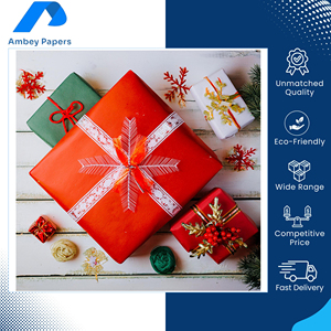 Proveedor Amplio de Papel de Regalo Navideño Reciclable de Primera Calidad, 60-100 GSM, para Envolver Regalos Festivos, Disponible en Varios Colores - Product Image 5