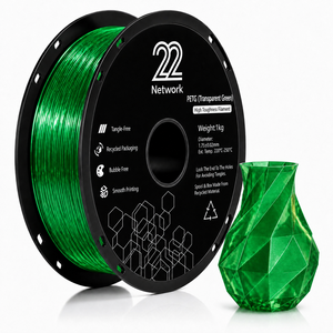 เส้นพลาสติก PETG สีเขียวใส ขนาด 1.75 มม. น้ำหนัก 1 กก. สำหรับเครื่องพิมพ์ 3 มิติ ความทนทานสูง ขายส่งจำนวนมาก - Product Image 1