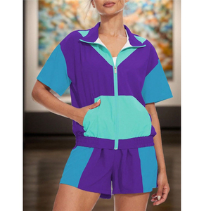 Ensemble de survêtement coupe-vent réfléchissant pour femme, veste et pantalon imperméables, vêtements techniques d'extérieur, vente en gros - Product Image 2