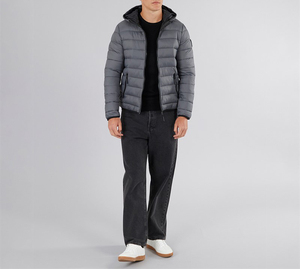Veste matelassée personnalisée de haute qualité pour hommes, avec logo personnalisé, veste d'hiver décontractée pour hommes avec poches - Product Image 2
