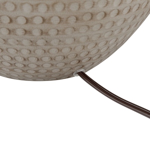 Coastal design hammered metal <b>Table</b> Lamp White Textured Base Modern <b>Bedside</b> Nightstand Light Fabric Shade Living Room Decor - Product Image 3