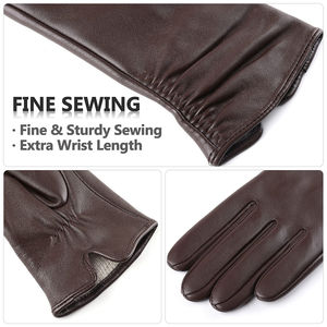 Design unique, meilleure qualité, bon produit, gants en cuir élégants et personnalisés, look élégant, gants de luxe à la mode, prix abordable - Product Image 4