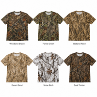 Chemise de chasse camouflage à manches longues pour hommes MEGAMAPLE, imprimée numériquement, en polyester, séchage rapide, respirante, pour l'été et les activités de plein air