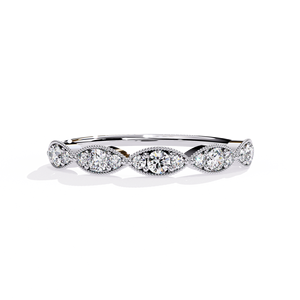 Anillos Apilables de Oro Sólido de 14K, Clásicos y Sencillos, con Diamantes Cultivados en Laboratorio CVD HPHT, para Uso Diario - Product Image 6