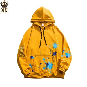 Sudadera con Capucha Vintage Desgastada con Logotipo Impreso DTG Personalizado del Fabricante, Sudadera de Algodón Grueso Lavada al Ácido y Decolorada por el Sol - Product Image 3