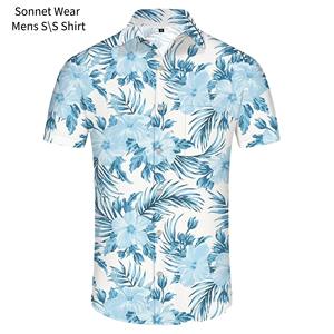 Chemises à manches courtes imprimées AOP pour hommes - Product Image 2