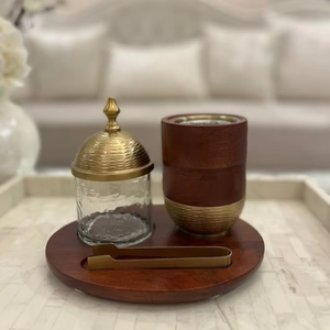 Brûleur d'encens Bakhoor unique pour la décoration et les cadeaux, brûleur de Bakhoor en bois écologique - Product Image 1