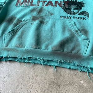 Custom Heavyweight Cotton Fleece Printed Logo Oversized Acid Wash Dirty Effect <b>Vintage</b> <b>Tie</b> Dye Hoodie with Pocket Men's Fit - Product Image 3