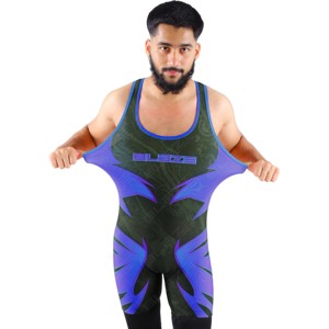Venta al por Mayor de Camisetas de Lucha Libre para Hombre Sublimadas Personalizadas de Alta Calidad, 100% Poliéster Spandex, Tejido de Punto, Tallas Grandes - Product Image 1