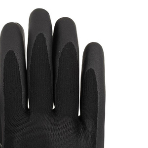 ถุงมือทำงานเคลือบไนไตรล์สีดำแบบยึดเกาะสูง – ถุงมือนิรภัยถักจากไนลอนขนาด 13 เกจ – ป้องกันการลื่นไถลสำหรับงานอุตสาหกรรม - Product Image 5