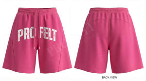 Shorts de survêtement amples et décontractés en coton 100% de haute qualité, style vintage, séchage rapide, respirants, avec logo imprimé DTG - Product Image 4