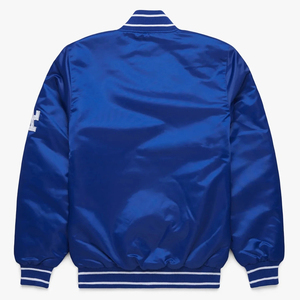 Custom Satin <b>Varsity</b> Bomber <b>Jackets</b> Sporty Style Embroidery Eco-Friendly Breathable Anti-Bacterial Unisex Baseball <b>Jackets</b> - Product Image 4