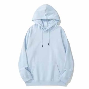 เสื้อฮู้ดดี้สีขาวคุณภาพสูงสำหรับขายส่ง พิมพ์โลโก้แบรนด์ส่วนตัว แฟชั่นทันสมัย เสื้อฮู้ดดี้เปล่าแบบสวมหัว ระดับพรีเมียม - Product Image 3
