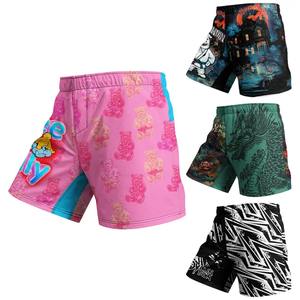Pantalones cortos MMA para hombre, con estampado, cintura elástica, para entrenamiento en gimnasio, kickboxing, ligeros, de secado rápido, coloridos, para artes marciales mixtas. - Product Image 6