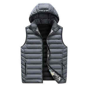 Premium Quality <b>Men's</b> Sleeveless Hooded Puffer <b>Jackets</b> <b>Lightweight</b> Comfortable Fabric <b>Men's</b> Plain Colors Puffer <b>Jackets</b> - Product Image 4