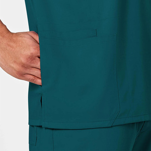 Haut de blouse médicale personnalisé pour hommes – Confortable, respirant, idéal pour les équipes de soins de santé - Product Image 4