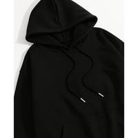 Sweat-shirt à capuche marron pour homme, coupe ample, en coton French Terry, décontracté, avec poche avant, pour l'automne