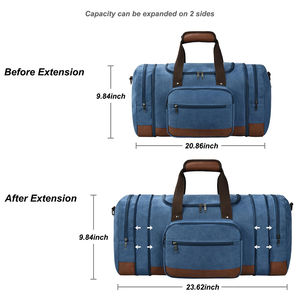 Sac de voyage personnalisé unisexe grande capacité, sac de sport imperméable pour la salle de sport, sac de sport avec compartiment pour chaussures - Product Image 4