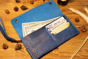 Women's Vintage Luxury Genuine Leather <b>Wallet</b> Designer Long Clutch Fashionable RFID Shoulder Strap <b>Waterproof</b> Large Capacity - Product Image 3