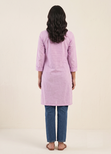 Kameez Kurta en coton brodé à la main pour femmes, tissu en mousseline, vêtements ethniques indiens et pakistanais, tenue de fête estivale, Choli de plage - Product Image 5