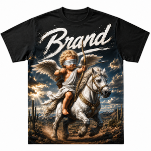 เสื้อยืดสตรีทแวร์ทรงโอเวอร์ไซส์ ฮิปฮอป ระบายอากาศได้ดี ผลิตจากผ้าฝ้าย พิมพ์ลายดิจิทัล โลโก้แบรนด์ตามสั่ง ดีไซน์ล่าสุด - Product Image 3