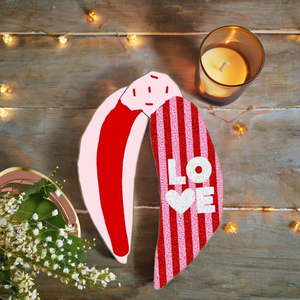 Bandeau perlé tendance pour la Saint-Valentin 2026, fabriqué à la main, accessoires de cheveux pour femmes, mode de la Saint-Valentin, provenance d'Inde - Product Image 1