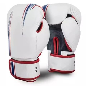 Wholesale MMA Gloves Metallic Trim Training Mitts Professional Martial Arts Sparring Punching PU Leather <b>Waterproof</b> Adjustable - Product Image 6