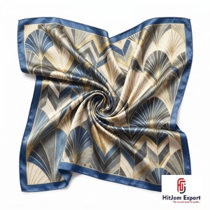 Soft Satin Printed <b>Scarf</b> Manufacturer OEM ODM Private Label Nigeria Kenya Ghana Ethiopia Africa Business Promotion Fabric - Product Image 3