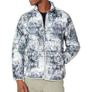 Chaqueta de Plumón Personalizada con Logotipo Frontal, Ecológica, Transpirable, de Lona, para Hombre, con Cuello Alto - Product Image 3