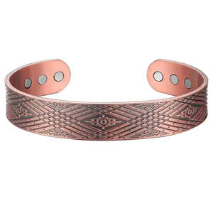 Full Copper Handmade Religious <b>Healing</b> <b>Bracelet</b> Light Weight Unisex Hand-wear for Valentine's Day and Christmas New - Product Image 1