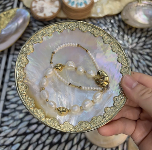 Premium Mother of Pearl Plate Vietnam Natural Shell Material for <b>Vanity</b> Tray <b>Dressing</b> <b>Table</b> Decor Gift Tray Polished - Product Image 5