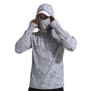 Sudadera con Capucha de Pesca para Hombre con Protección Solar UV y Diseño de Logotipo Personalizado, Sublimada, UPF 50, Servicio OEM - Product Image 1