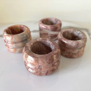 Best Quality Design Marble Napkin <b>Ring</b> Stone Napkin <b>Ring</b> Terrazzo Napkin <b>Rings</b> Marble Napkin Holder at very <b>cheap</b> Price - Product Image 1