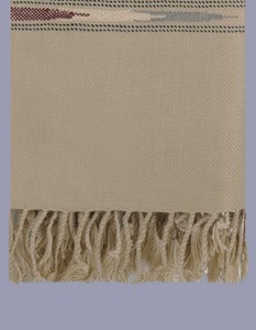 Men's Solid Color Wool Shawl Long Winter Wear with Fringe Details Durable Lightweight Traditional Style Daily Life Use - Product Image 3