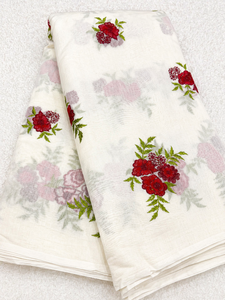 Tissu brodé fantaisie pour vêtements, tissu à broder pour fabricants de robes, fournisseur et exportateur pour le commerce international. - Product Image 2